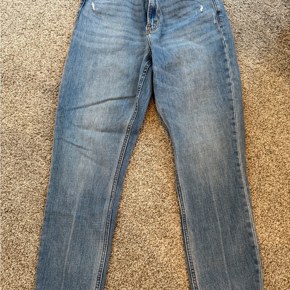Abercrombie & Fitch Blue High Rise Jeans curve love